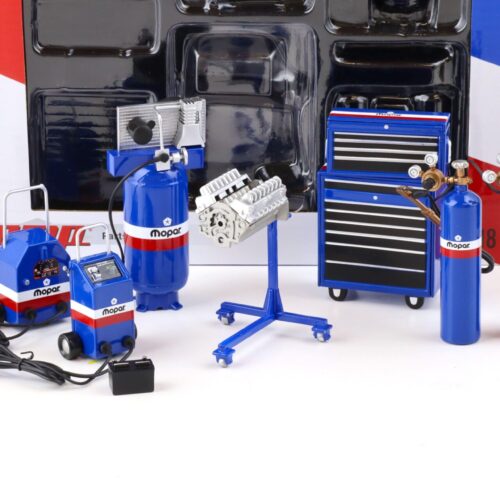 1:18 GMP MOPAR SHOP Tool Set #1 Diorama Zubehör blue 18918