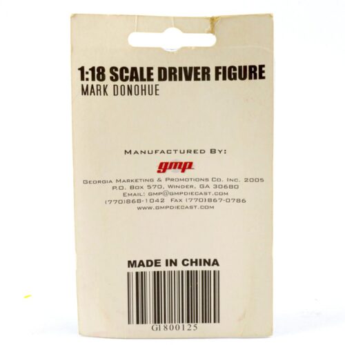 1:18 GMP Mark Donohue Driver Figure Figur Zubehör Diorama G1800125