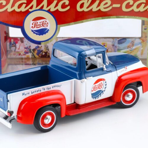 1:18 Auto World 1956 Ford F-100 Pick-Up PEPSI Cola blue/ white/ red