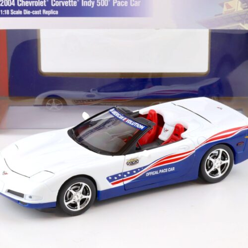 1:18 Auto World 2004 Chevrolet Corvette C5 Indy 500 Pace Car white/ blue