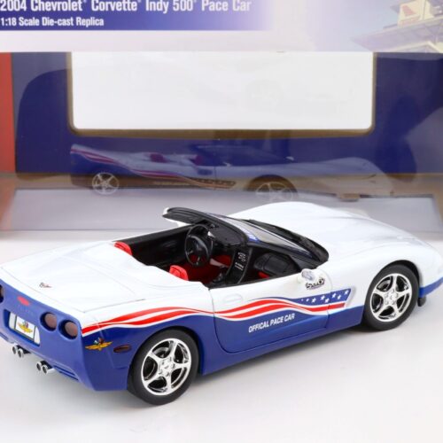 1:18 Auto World 2004 Chevrolet Corvette C5 Indy 500 Pace Car white/ blue