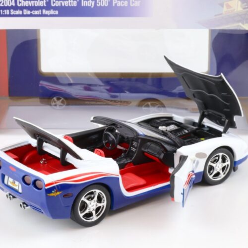 1:18 Auto World 2004 Chevrolet Corvette C5 Indy 500 Pace Car white/ blue