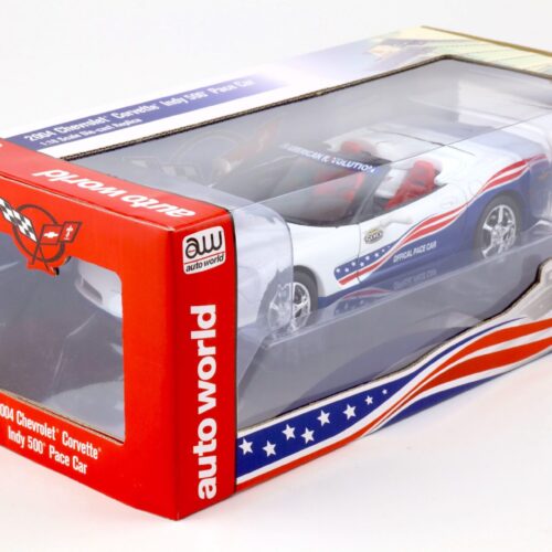 1:18 Auto World 2004 Chevrolet Corvette C5 Indy 500 Pace Car white/ blue