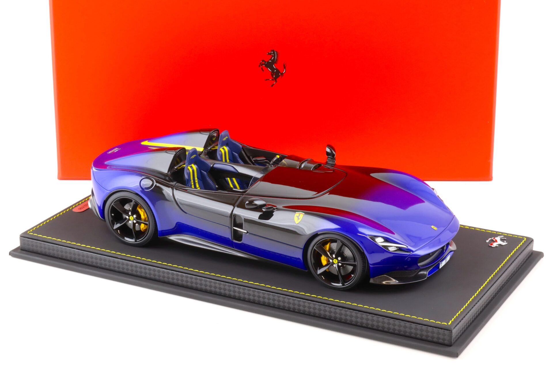 1:18 BBR Ferrari Monza SP2 Blu Vietry/ new black Daytona - Limited 100 pcs.