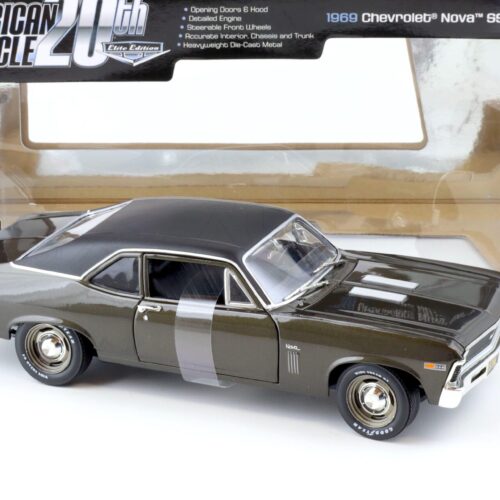 1:18 ERTL Elite Edition 1969 Chevrolet Nova SS 396 dark grey 20th Edition