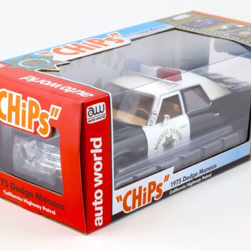 1:18 Auto World 1975 Dodge Monaco California Highway Patrol CHIPS white/ black