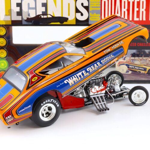 1:18 Auto World 1971 Dodge Charger Funny Car White Bear Dodge Tom Hoover