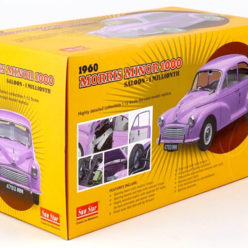 1:12 Sun Star 1960 Morris Minor 1000 Saloon - 1 Millionth light purple 4783