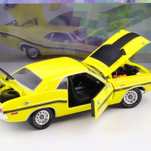 1:18 Greenlight 1970 Dodge Challenger R/T 426 Hemi Coupe yellow NCIS