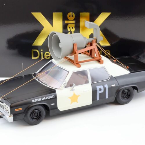 1:18 KK-Scale 1974 Dodge Monaco Sedan Blues Brothers Bluesmobile with Speaker