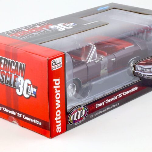 1:18 Auto World 1967 Chevrolet Chevelle SS 396 Convertible madeira maroon