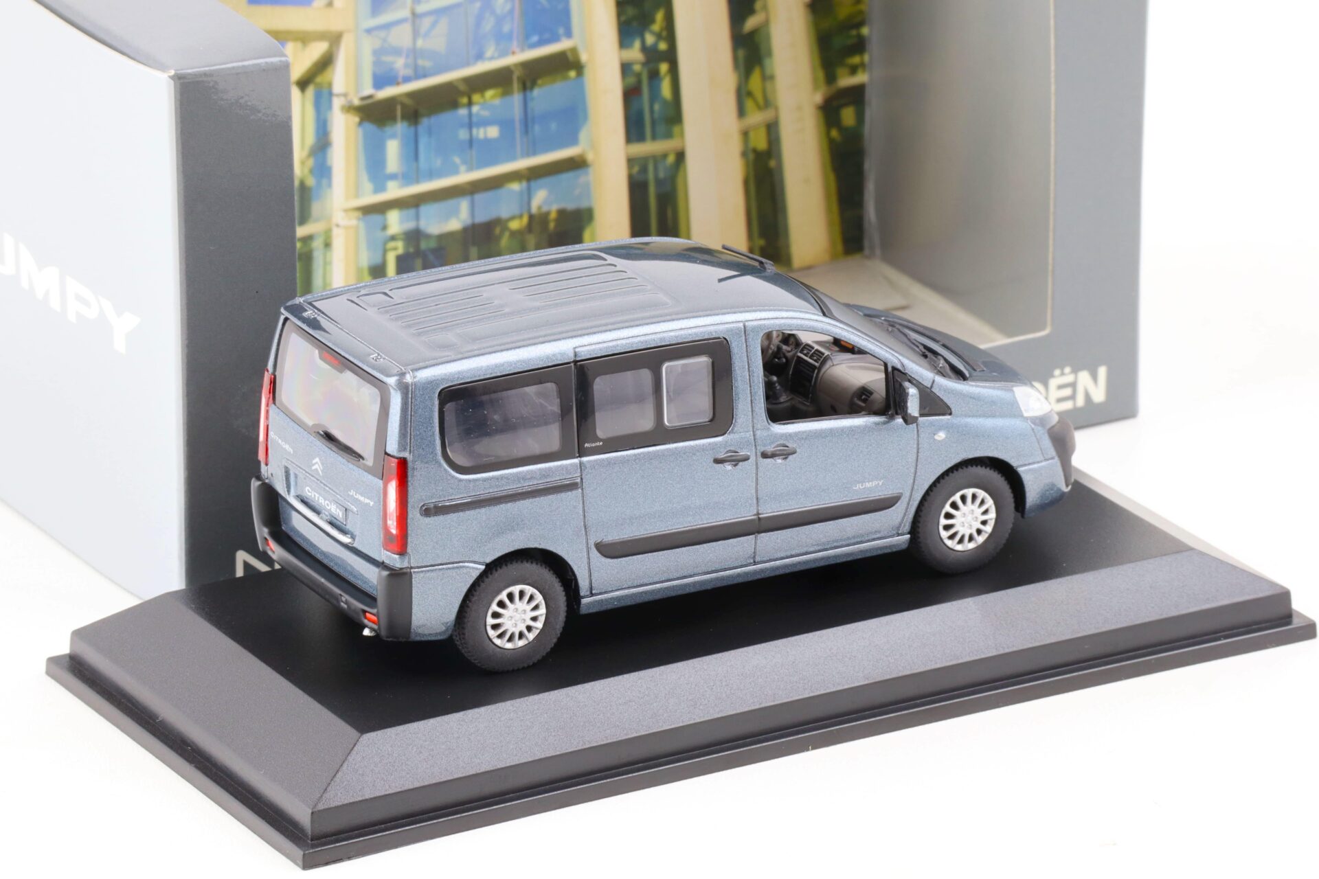 1:43 Norev Citroen Jumpy Van grey-blue metallic 2006 DEALER VERSION