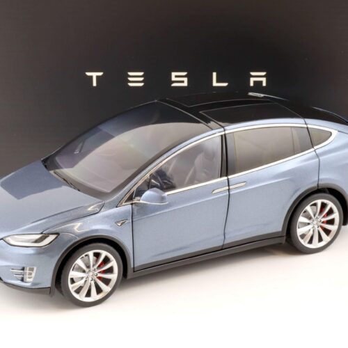 1:18 Original Tesla Model X P100D grey metallic Diecast DEALER VERSION