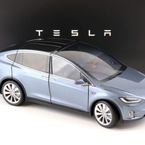 1:18 Original Tesla Model X P100D grey metallic Diecast DEALER VERSION