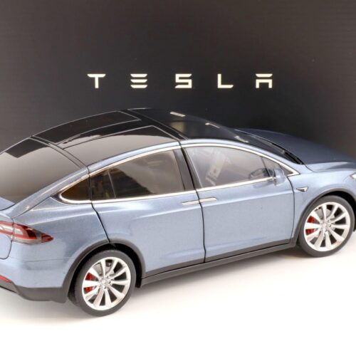 1:18 Original Tesla Model X P100D grey metallic Diecast DEALER VERSION