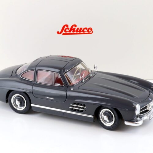 1:18 Schuco Mercedes 300 SL Coupe Gullwing grey/ red interior