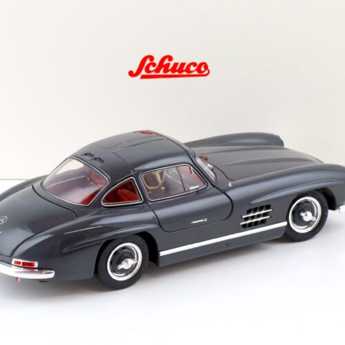 1:18 Schuco Mercedes 300 SL Coupe Gullwing grey/ red interior