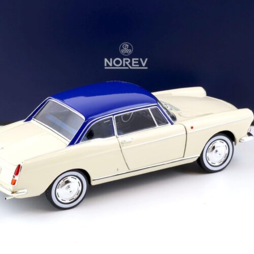 1:18 Norev Peugeot 404 Coupe 1967 cream & blue - Limited 200 pcs.