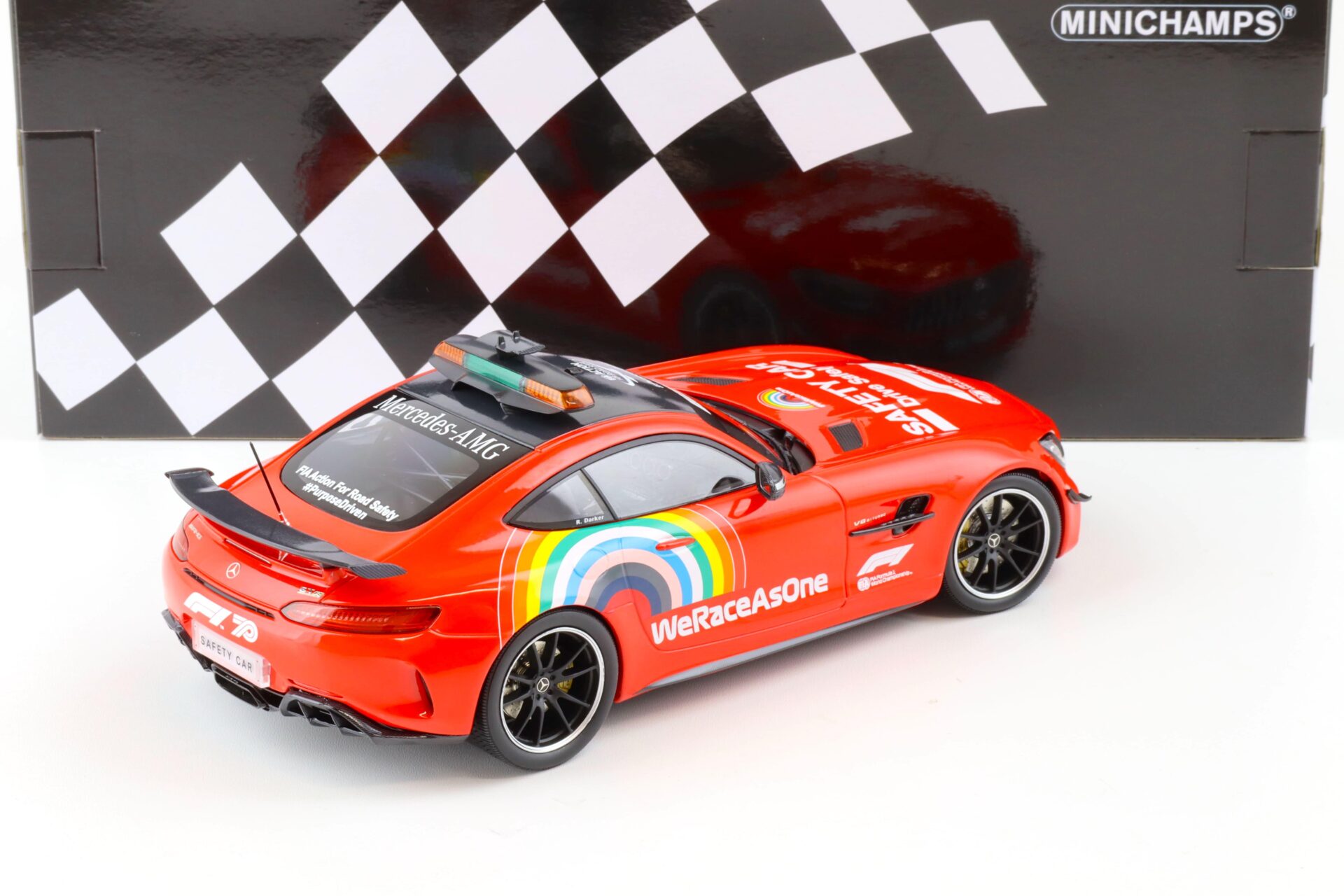 1:18 Minichamps Mercedes AMG GT-R F1 Safety Car 2020 Mugello 1000 GP of Ferrari