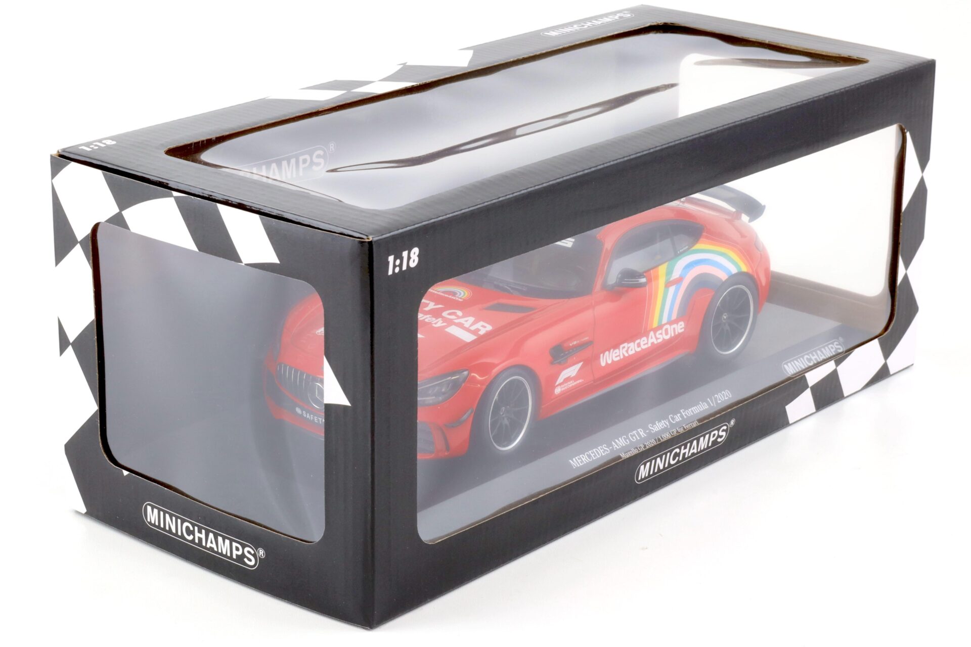 1:18 Minichamps Mercedes AMG GT-R F1 Safety Car 2020 Mugello 1000 GP of Ferrari