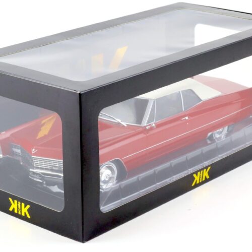 1:18 KK-Scale Cadillac DeVille Convertible with Softtop 1967 red/ white