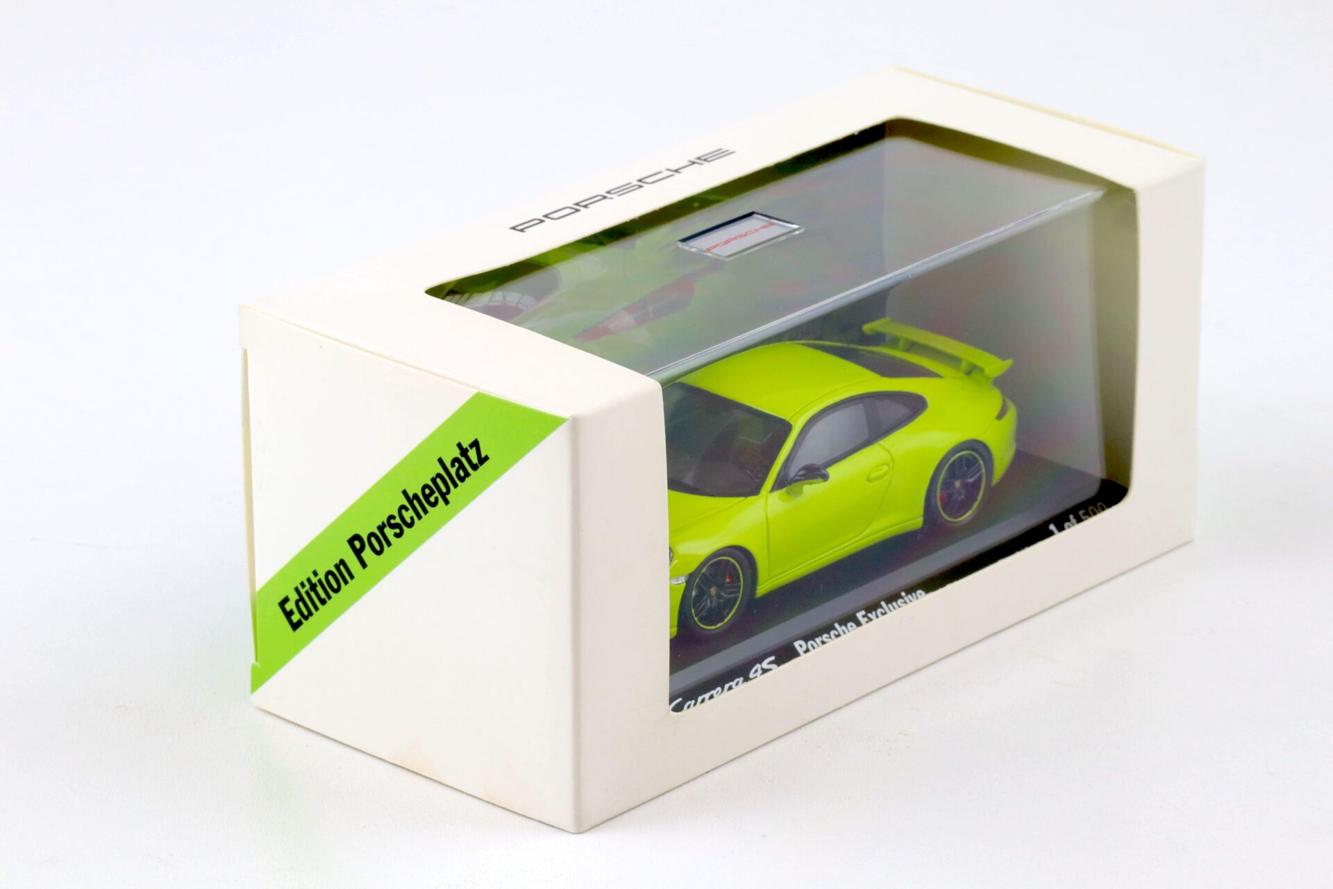 1:43 Spark Porsche 911 (991) Carrera 4S Coupe green Porsche Exclusive MAP DEALER
