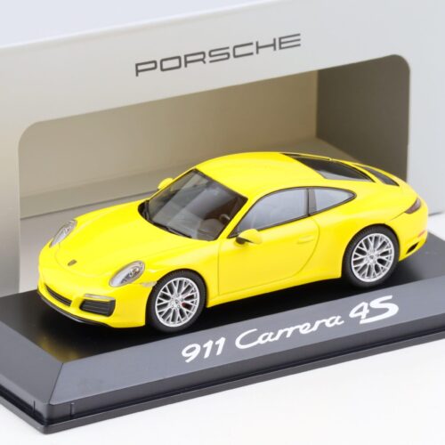 1:43 Herpa Porsche 911 (991.II) Carrera 4S Coupe yellow WAP DEALER