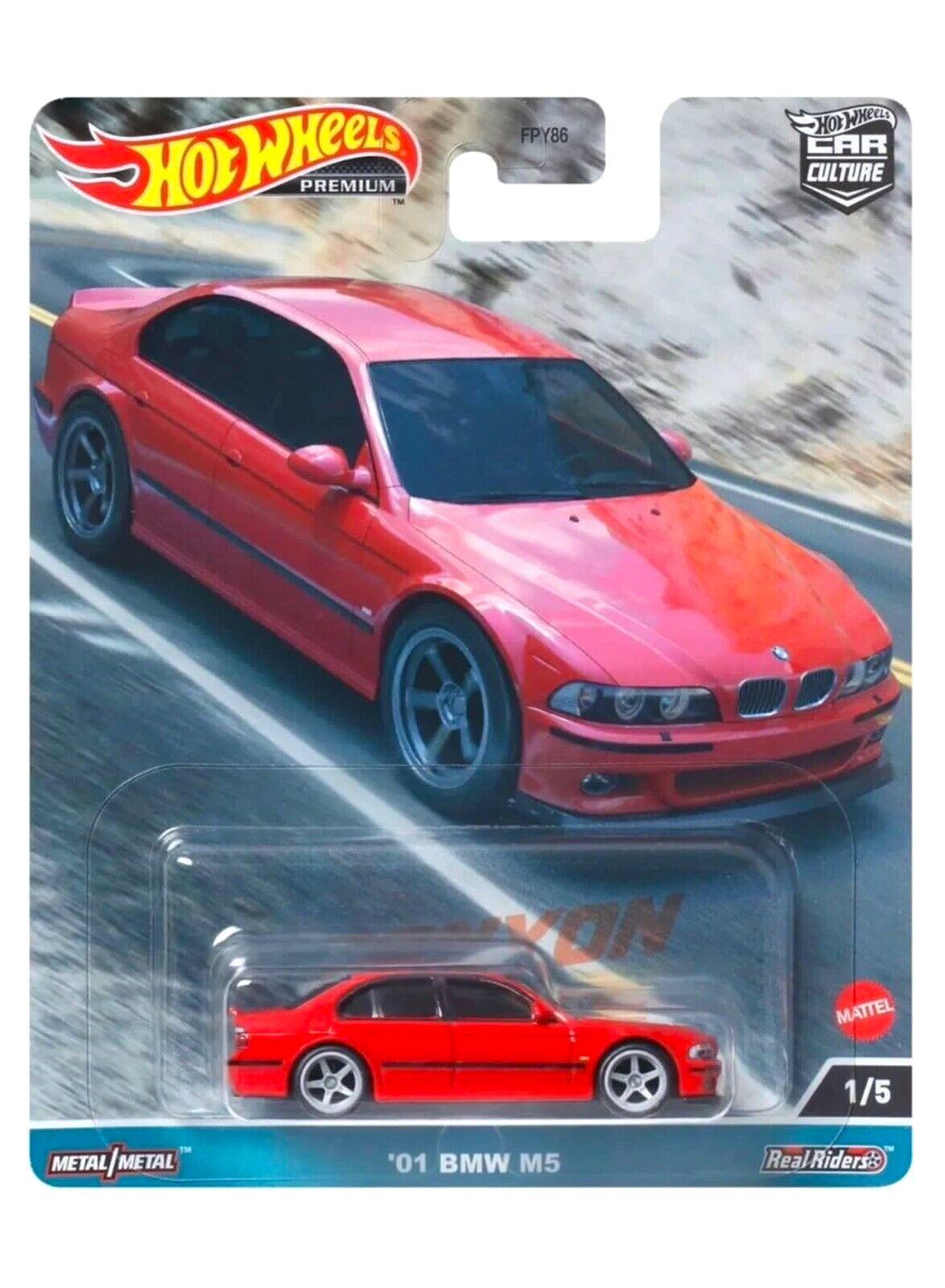 1:64 Hot Wheels Premium 2023 Canyon Warriors BMW M5 E39 Limousine red HKC52