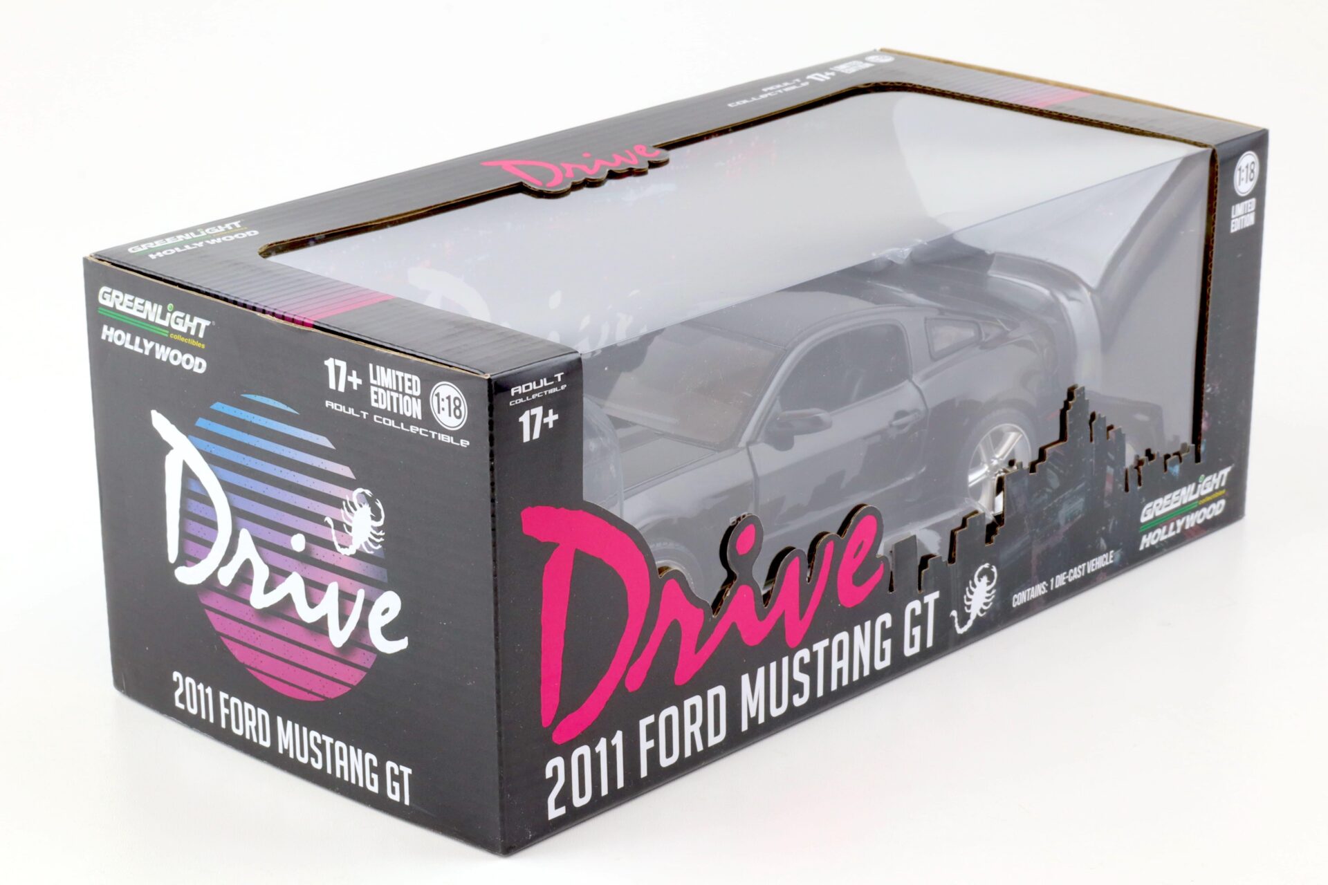 1:18 Greenlight 2011 Ford Mustang GT 5.0 Coupe black DRIVE 2011