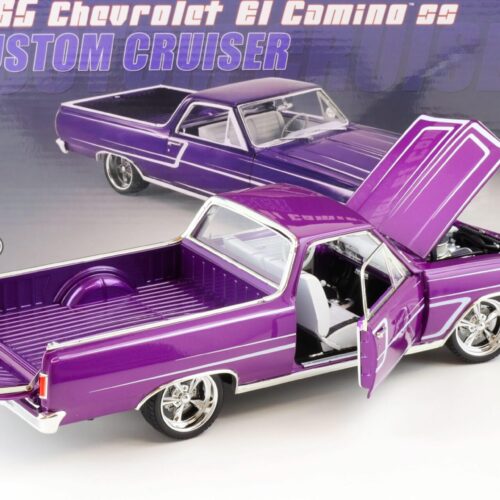 1:18 ACME 1965 Chevrolet El Camino SS Custom Cruiser purple/ white