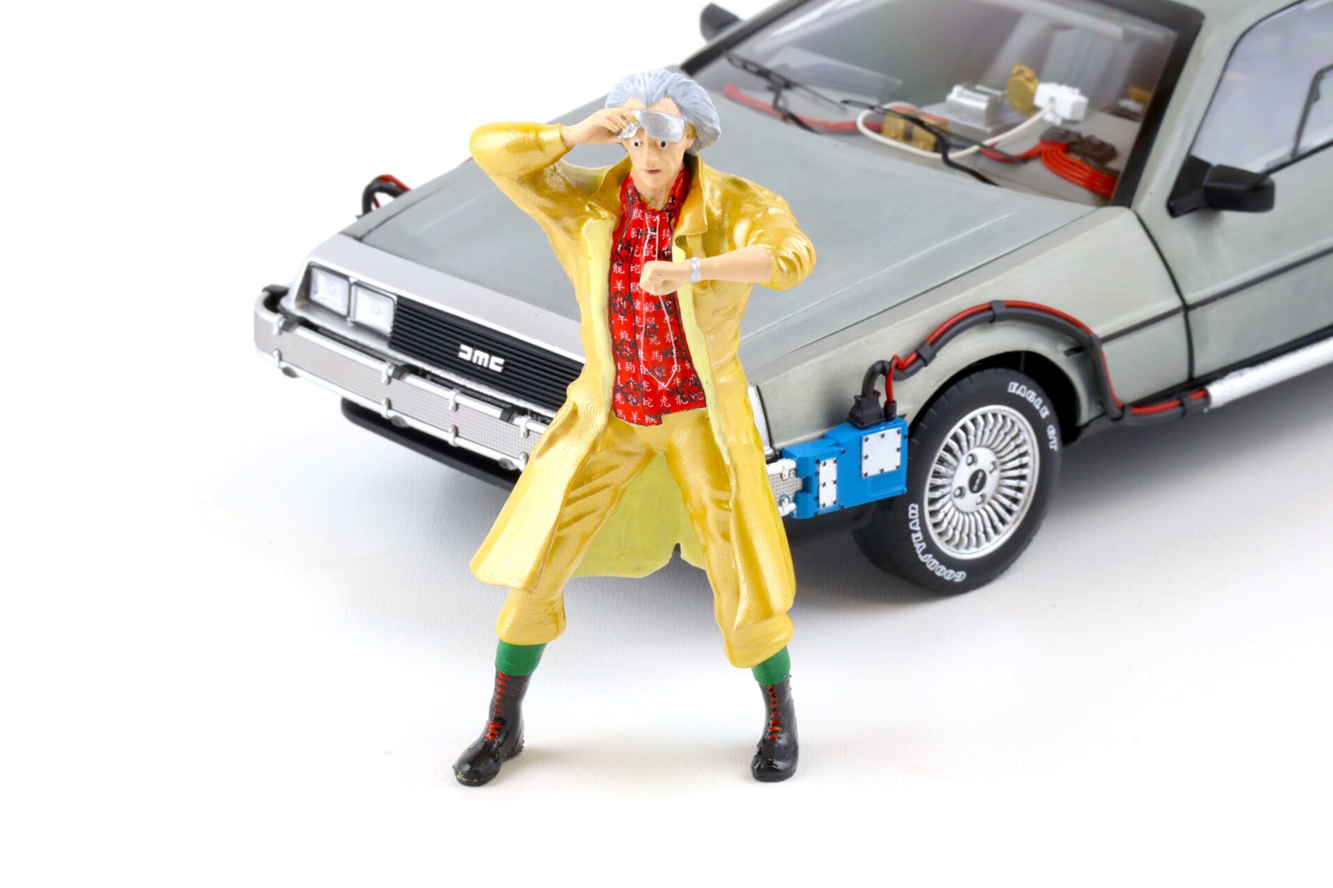 1:18 Triple9 Back to the Future Dr. Emmett Brown Figur Figure Diorama Zubehör T9-18001