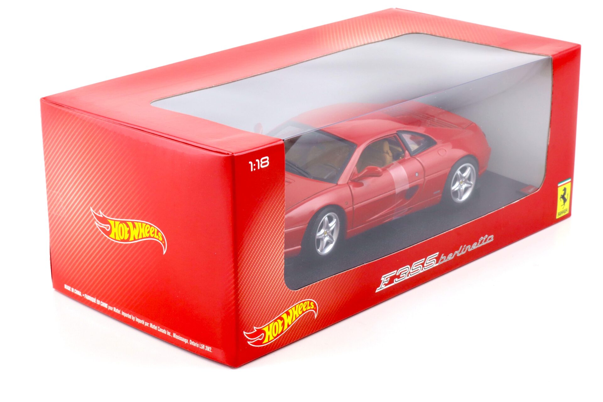 1:18 Hot Wheels Ferrari F355 Berlinetta Coupe red BLY57