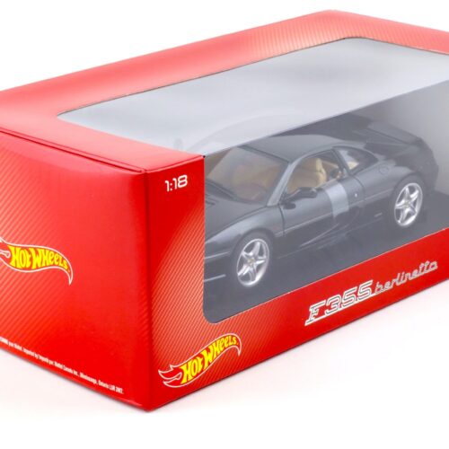 1:18 Hot Wheels Ferrari F355 Berlinetta Coupe black BLY58