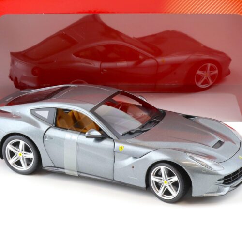 1:18 Hot Wheels Ferrari F12 Berlinetta grey metallic BCJ74