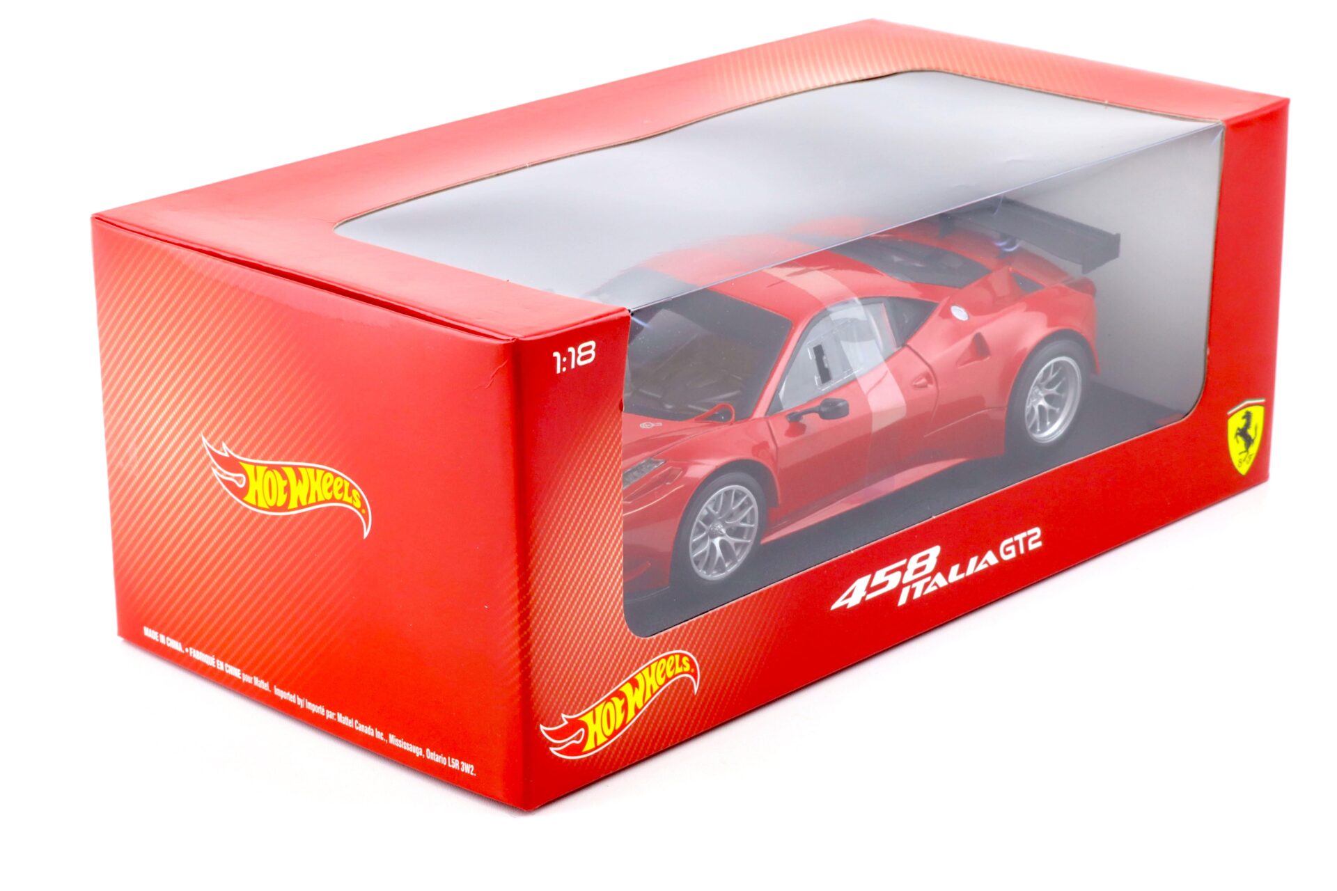 1:18 Hot Wheels Ferrari 458 Italia GT2 red BCJ77
