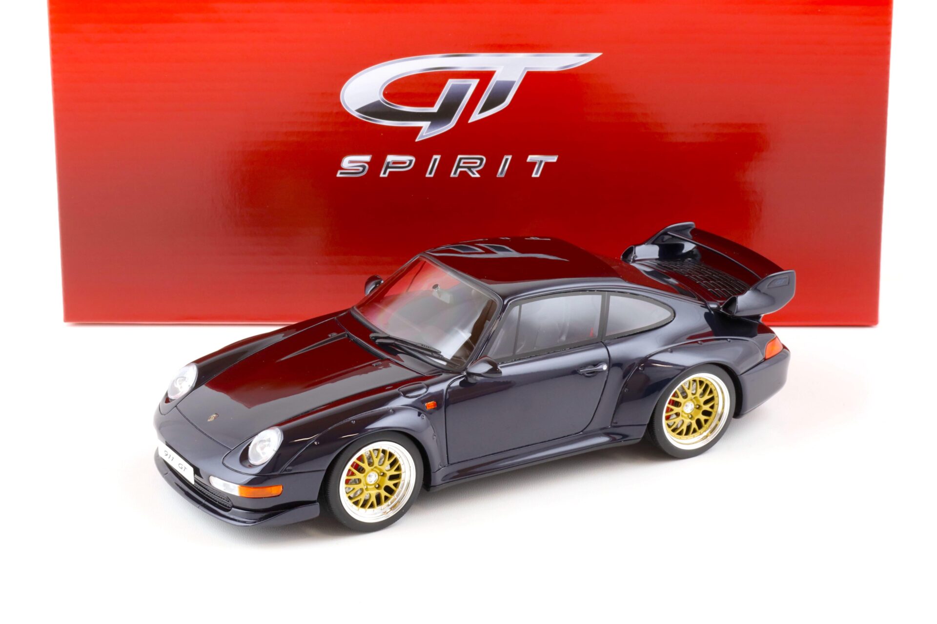 ID 81378 orig 1.jpg 1:18 GT Spirit GT144 Porsche 911 (993) GT Coupe 1995 dark blue