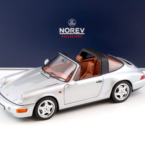 1:18 Norev Porsche 911 (964) Carrera 4 Targa 1990 silver metallic 187342