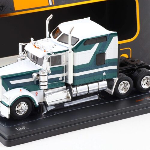 1:43 IXO 1990 Kenworth W900 Big Sleeper SZM Truck white/ green