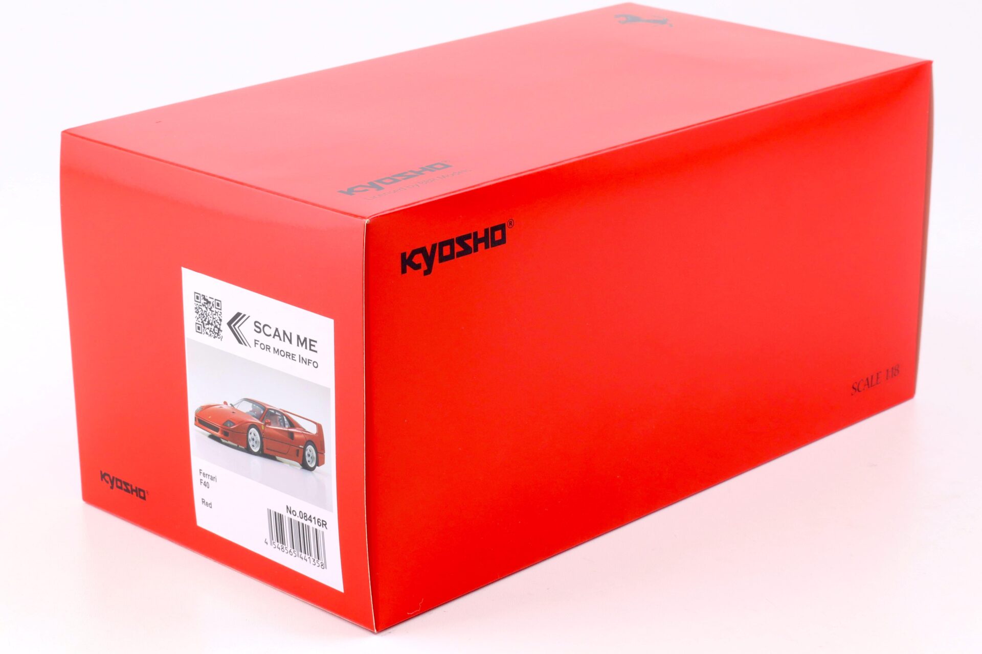 1:18 Kyosho 1987 Ferrari F40 Coupe red 08416R Die-Cast