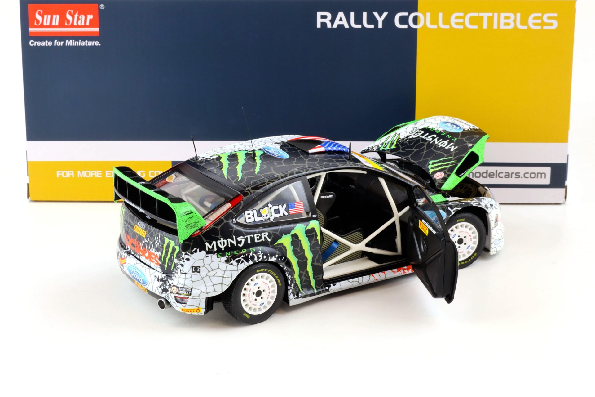 1:18 Sun Star 2012 Ford Focus RS WRC Ken Block #43 St.Petersburg Russia