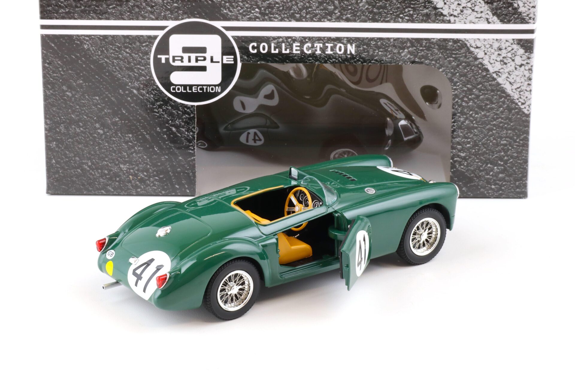 1:18 Triple9 MG A ex182 Roadster Le Mans 1955 Locket/ Miles #41 green