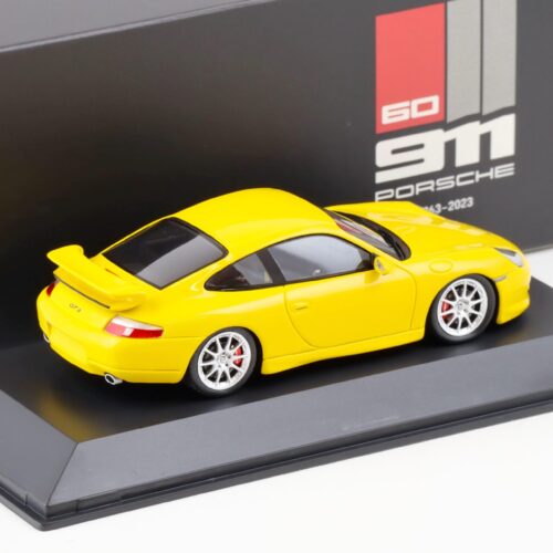 1:43 Spark Porsche 911 (996) GT3 Coupe yellow 60 Years 911 WAP DEALER