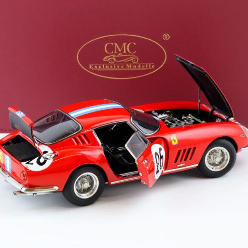 1:18 CMC Ferrari 275 GTB/C 24h Le Mans 1966 Biscaldi/ de Bourbon #26 red M-199