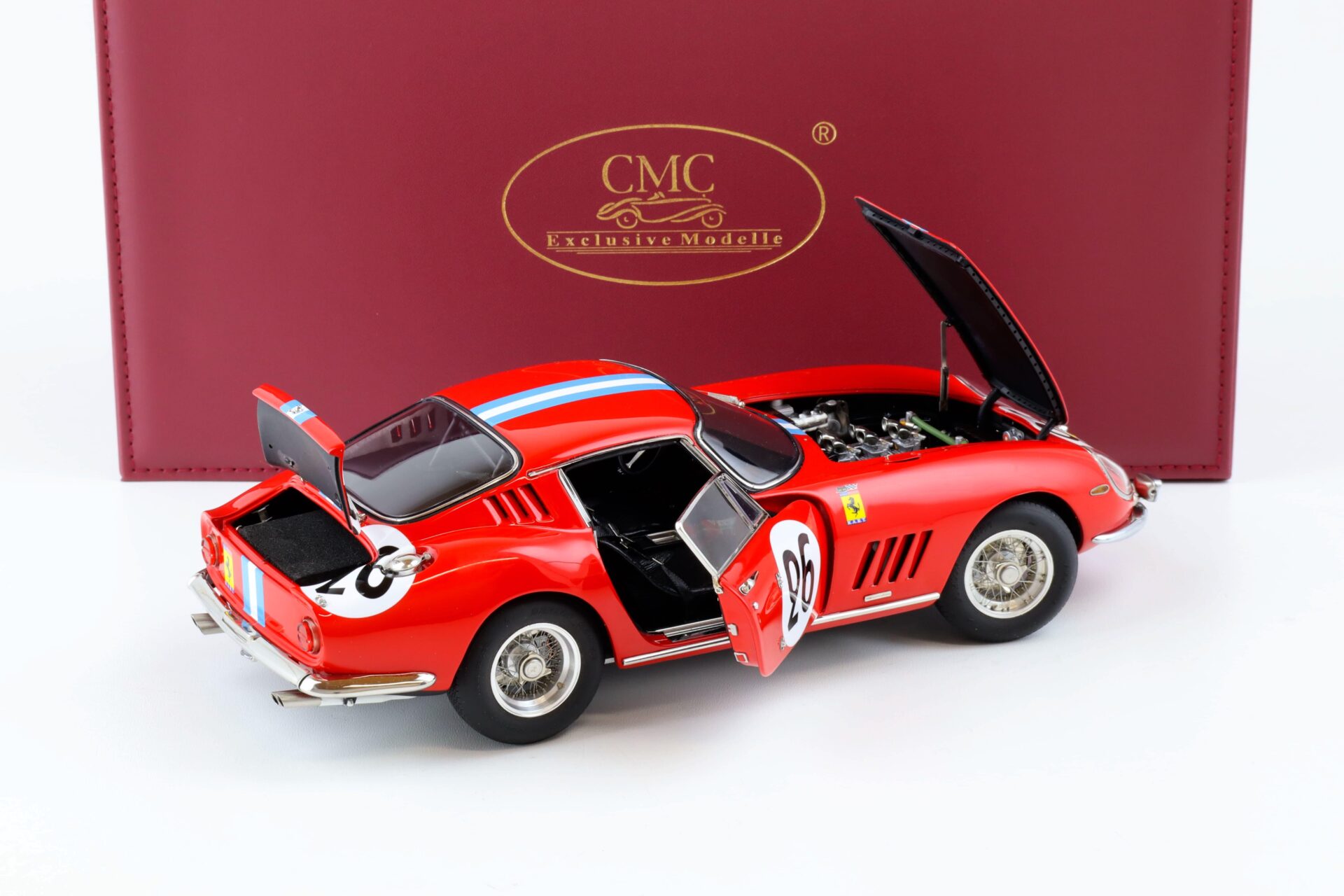 1:18 CMC Ferrari 275 GTB/C 24h Le Mans 1966 Biscaldi/ de Bourbon #26 red M-199