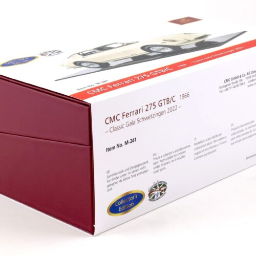1:18 CMC Ferrari 275 GTB/C Coupe 1966 Classic Gala Schwetzingen 2022 ivory M-241