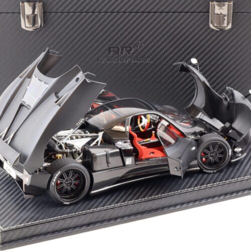 1:18 BBR Almost Real Pagani Zonda F matt black with suitcase - Limited 50 pcs.
