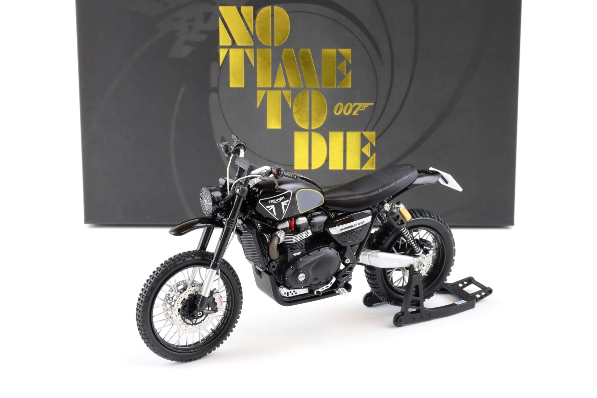 1:12 Corgi Triumph Scrambler 1200 James Bond 007 No Time To Die black