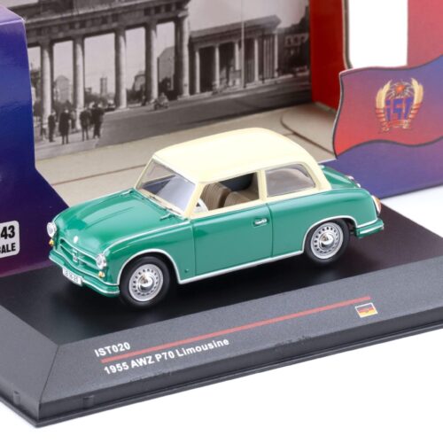 1:43 IST Models AWZ P70 Limousine 1955 green/ beige