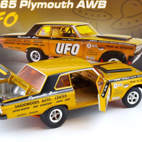 1:18 ACME 1965 Plymouth AWB Drag Car UFO gold/ black A1806509