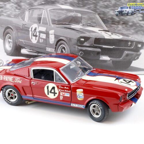 1:18 Exact Detail 1965 Shelby GT 350R Coupe Dan Gerber #14 red